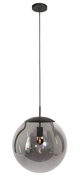 Pendelleuchte, Rauchglas, E27
