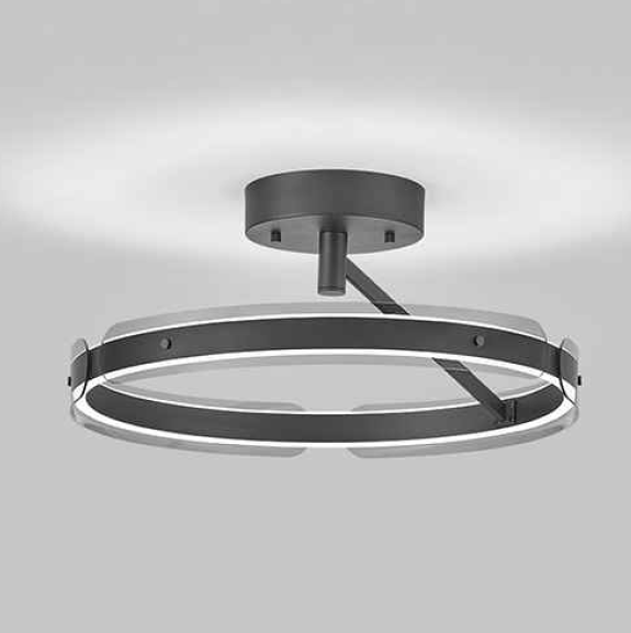 LED Deckenleuchte, Fernbedienung, CCT, Rauchfarben, SwitchDim