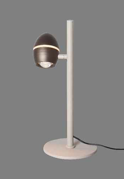 LED Tischleuchte, CCT, Tastdimmer, Platin