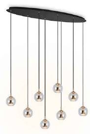 LED Pendelleuchte, CCT, dimmbar, 117*33 cm