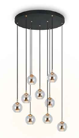 LED Pendelleuchte, CCT per DipSwitch, 3-stufig dimmbar