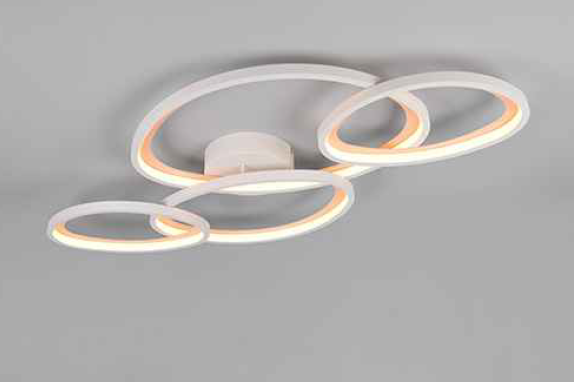 LED Deckenleuchte, Fernbedienung, CCT, Grau