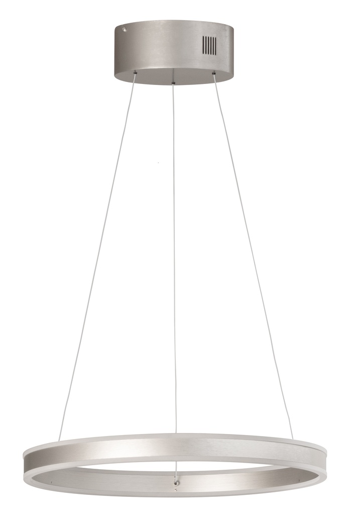 LED Pendelleuchte, Lift, CCT, Fernbedienung, Nickel matt