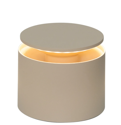 LED Akku Tischleuchte, Touchdimmer, DTW, IP54, Sandfarben