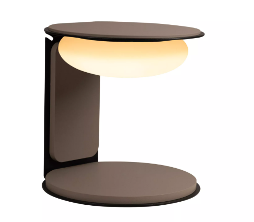 LED Akku Tischleuchte, Taupe, Touchdimmer