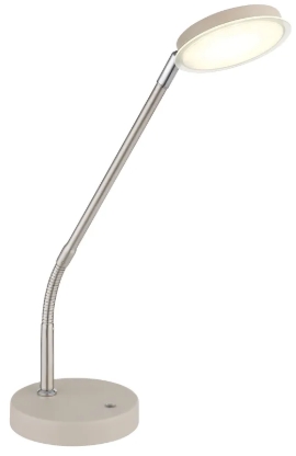 Led Tischleuchte, sandfarben, Touchdimmer