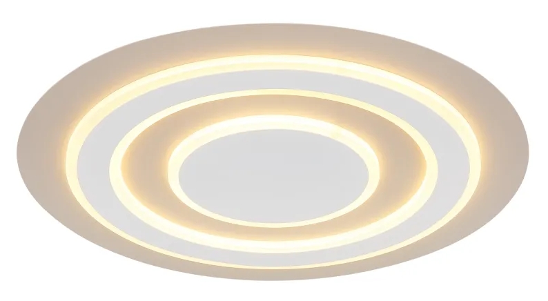 LED Deckenleuchte, Metall weiß matt, Acryl opal