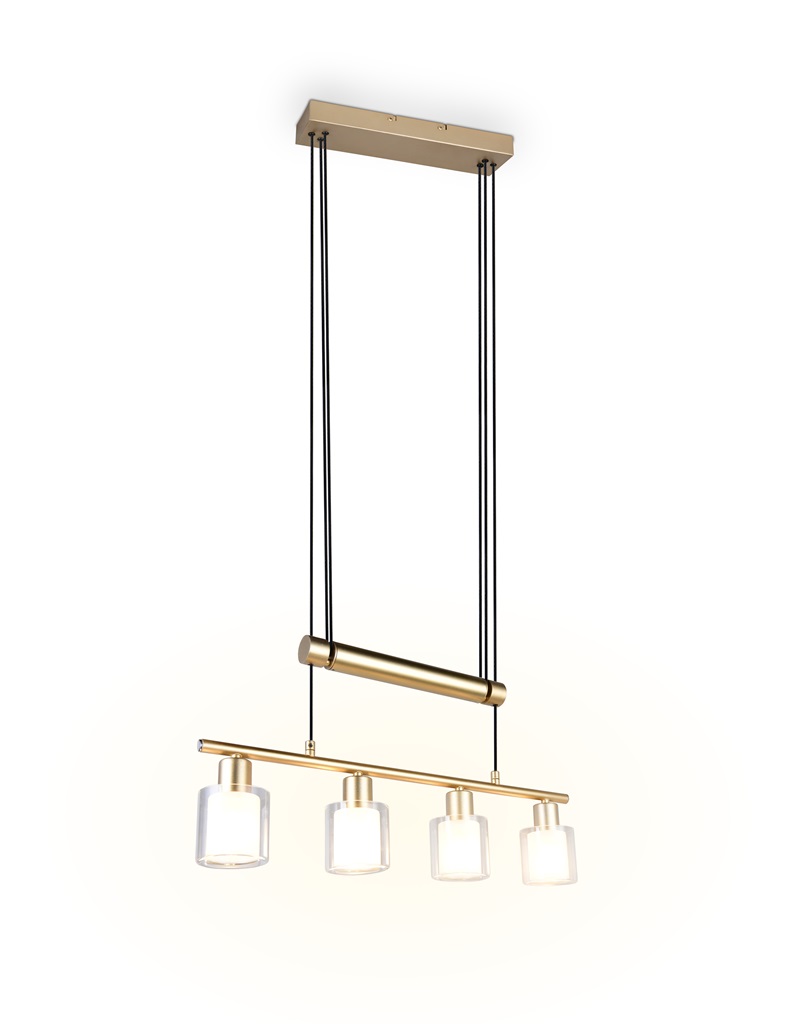 Pendelleuchte, Goldfarbig, E14
