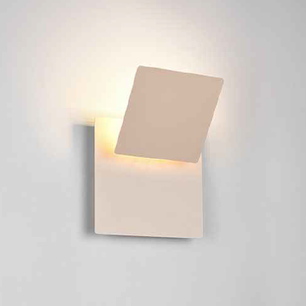 LED Wandleuchte, schwenkbar, Beige