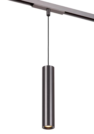 LED Pendelleuchte, dimmbar, Matt Schwarz-Chrom, SmartHome