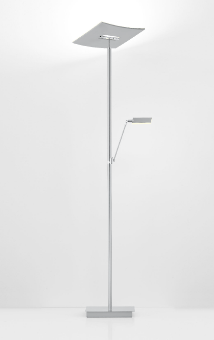 LED Deckenfluter mit Lesearm, Tastdimmer, CRI 90+