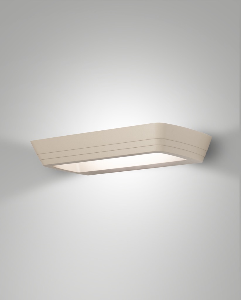 LED Wandleuchte, CCT, dimmbar, sandfarben