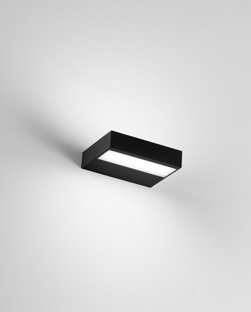 LED Wandleuchte, CCT, dimmbar, schwarz