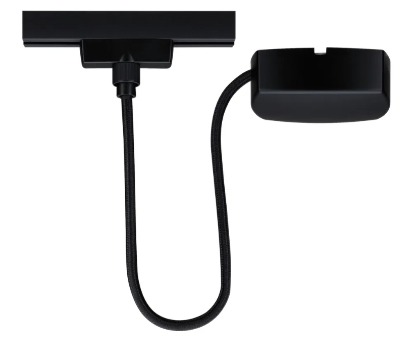 Einspeisung mit 1 Meter Kabel, Schwarz