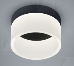 Deckenleuchte, Acryldiffusor satiniert, Farbe = schwarz, CRI>90