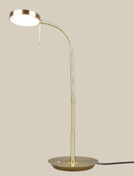 Tischleuchte, Messing matt, Höhe = 57 cm, 1400 Lumen, 2300+3000+4000 Kelvin, dimmbar