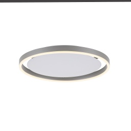 Aluminiumfarbene LED Deckenleuchte, SwitchDim