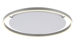 Aluminiumfarbene LED Deckenleuchte, SwitchDim