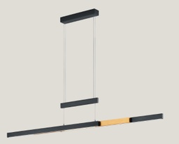 LED Pendell., höhenverstellb., ausziehb., CCT, up&amp;down Bel., 4-fach Touch