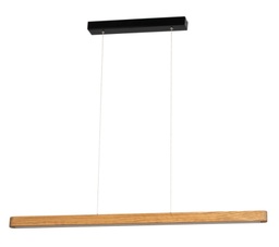 LED Pendelleuchte, Kiefer gebeizt, Höhe einstellbar