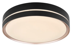 LED Deckenleuchte, Metall, Schwarz, Fernbedienung