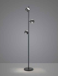 LED Stehleuchte, CCT, Sensord., Up &amp; Down, Schwarz