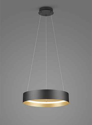 LED Pendelleuchte, CCT, Fernbedienung, höhenverstellbar, Schwarz