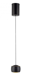 LED Pendelleuchte, höhenverstellbar, Schwarz
