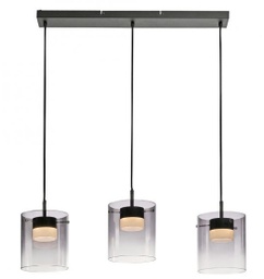 LED Pendelleuchte, SwitchDim, Höhe einstellbar, Rauchglas