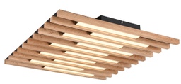 LED Deckenleuchte, SwitchDim, Holzfarben, ZT2