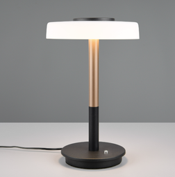 LED Tischleuchte, Metall, Opalglas, Sensordimmer