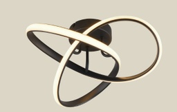 LED Deckenleuchte, Schwarz matt