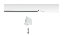 Endeinspeiser, schmal, Signalweiß, max. 1000W