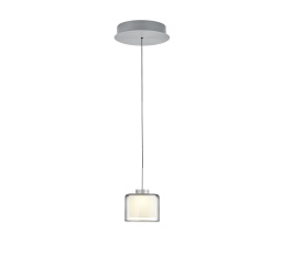 LED Pendelleuchte, Fernb., CRI 90+, höhenverstellbar, Rauchglas