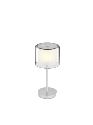 Tischleuchte, 1 flammig, Aluminium, Elements