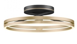 Deckenleuchte Pure schwarz - messing, Fernbedienung, CCT, dimmbar
