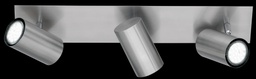 Deckenstrahler, 3 flg. nickel matt, schwenkbar