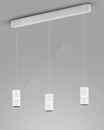 LED Pendelleuchte 3 flammig weiß