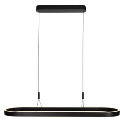 LED Pendelleuchte, schwarz matt, Cable-Lift, CRI 90, dimmbar