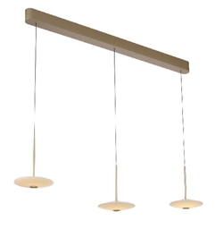 LED Pendelleuchte, Bronze, Glas, dimmbar, Comfortlift