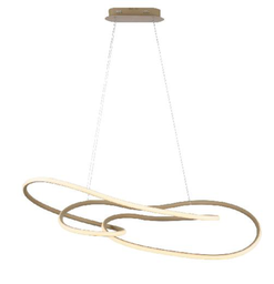LED Pendelleuchte, sandfarben, Simplydim