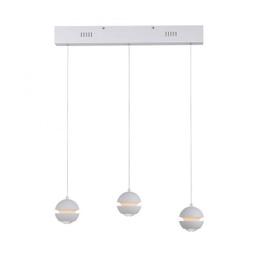 LED Pendelleuchte, höhenverstellb., 3-Stufen dimmbar, Weiß