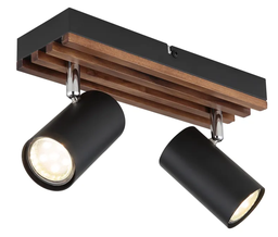 Strahler, schwenkbar, Holzoptik, GU10