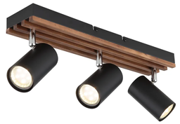 Strahler, schwenkbar, Holzoptik, GU10