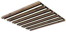 LED Deckenleuchte, Holzoptik, 45x45cm