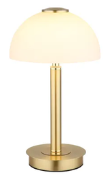 LED Tischleuchte, Ein/Aus per Touch, Messingfarben