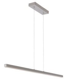 LED Pendelleuchte, Touchdimmer, Höhe einstellbar, Stahlfarben
