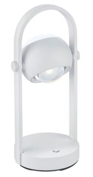 LED Akku Tischleuchte, CCT, dimmbar, Fernbedienung, schwenkbar