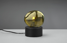 Tischleuchte, E14, Touchfunktion, Glas amberfarben