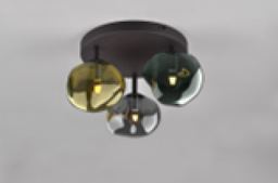 Deckenleuchte, E14, farbige Gläser